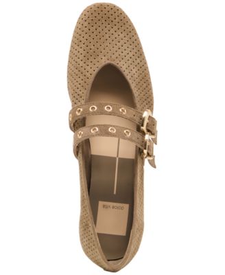 Women's Baylee Grommet Double Strap Mary Jane Flats