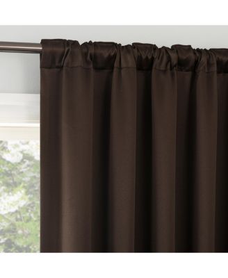 Aria Magnetic Closure Theater Grade 100% Blackout Back Tab Curtain Panel Pair