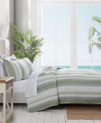 Tommy Bahama La Prisma Stripe Texture Cotton 3-Pc. Quilt Set, King