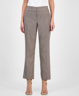 Women's Printed Stretch Crepe Slim Leg Pant, Regular & Petite Sizes 