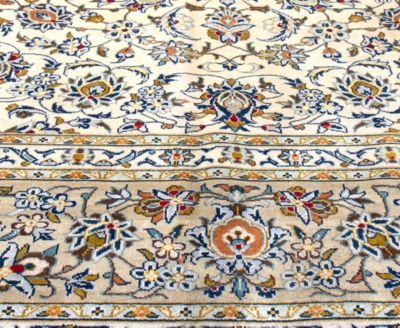 Bashian One Of A Kind Kashan 621438 Rug Collection In White