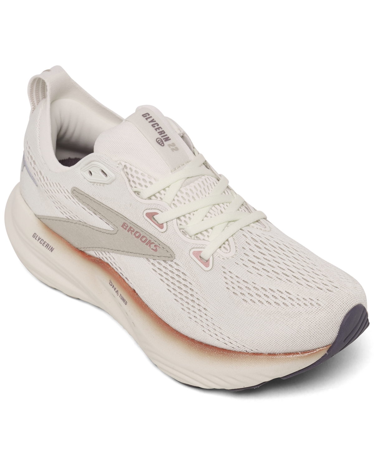 Women's Glycerin 22 Running Sneakers from Finish Line - Coconut,Chateau