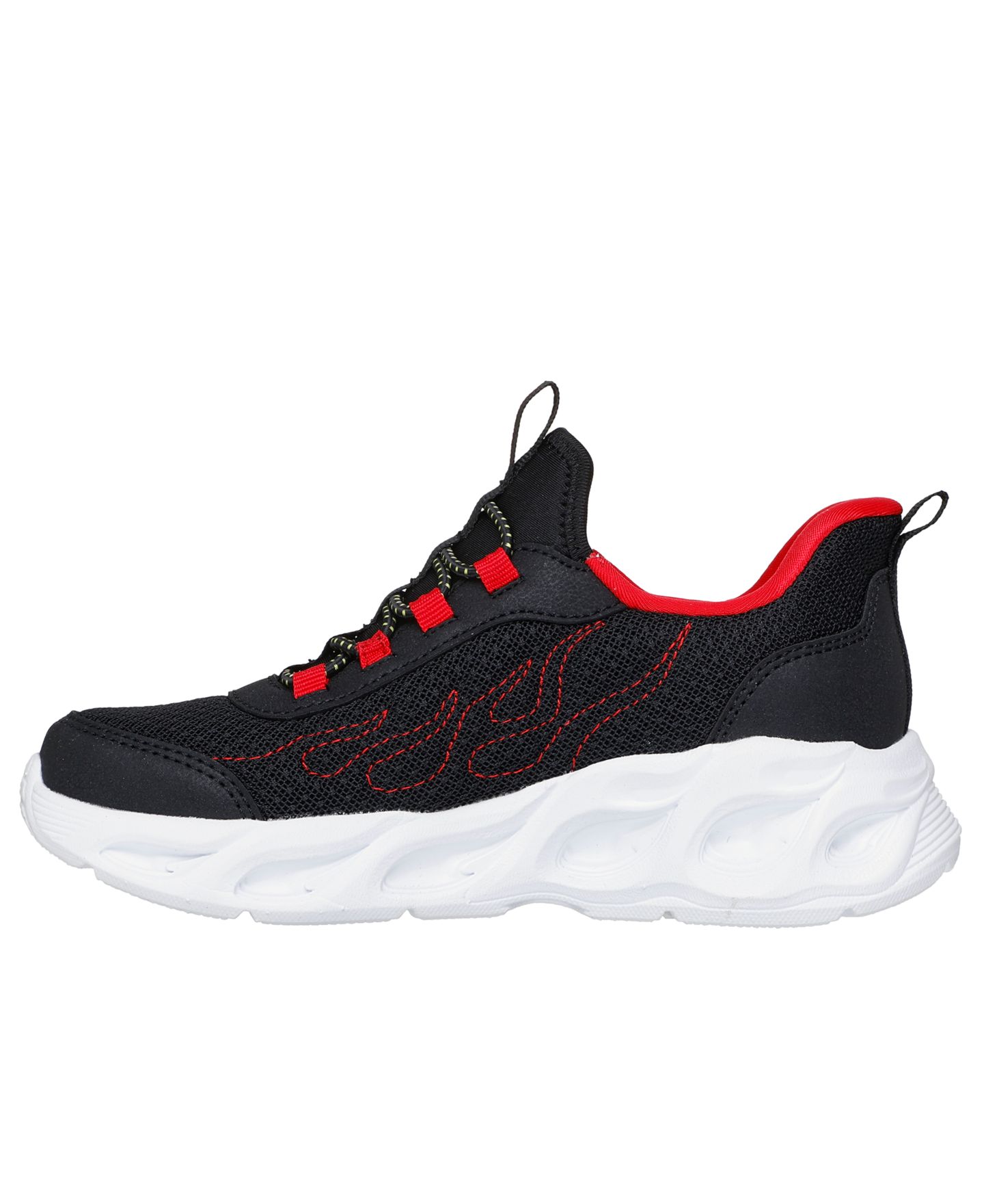Кроссовки Skechers Slip-Ins: S-Lights: Thermo Flash 2.0 - Heat-Brisk Light-Up Casual Sneakers from Finish Line для мальчиков, цвет: Чёрный / Красный — фото 3