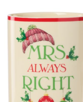 Mr. & Mrs. Holiday Mugs, Set of 2