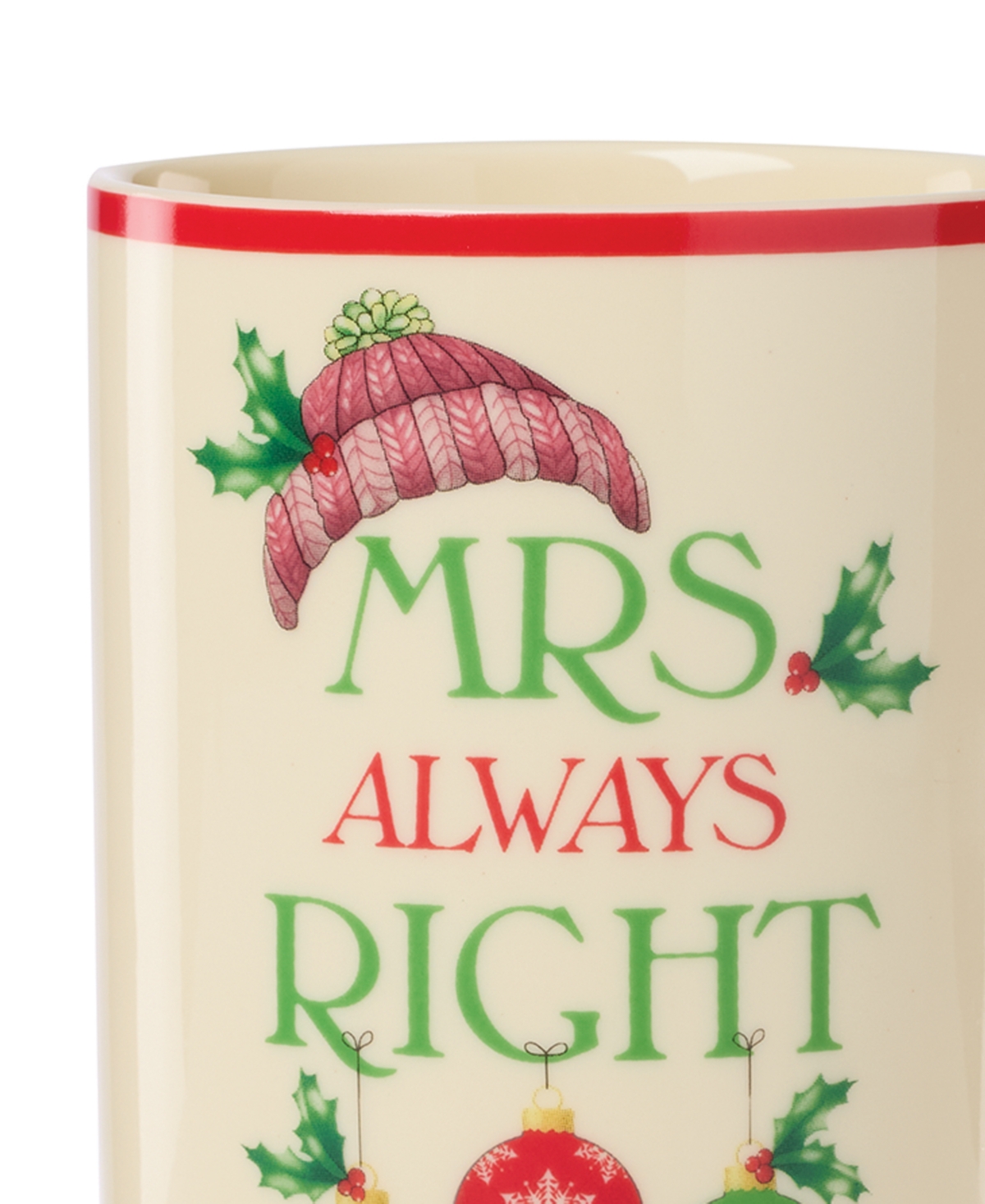 Lenox Mr. & Mrs. Holiday Mugs, Set Of 2 In Multi