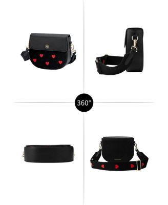 Embroidered Victoria Hyde Love heart Party Small Satchel Crossbody