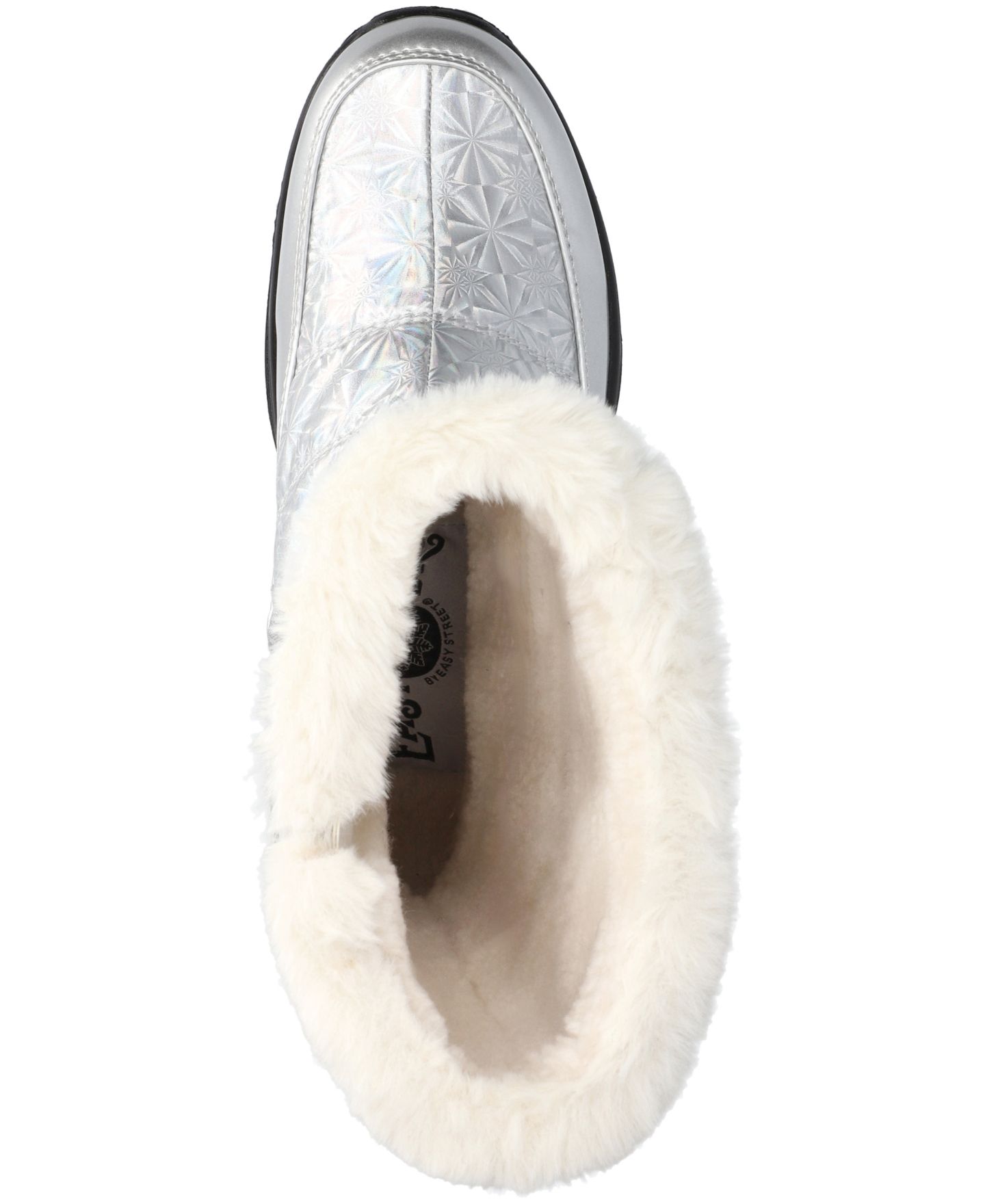 Женские ботинки Easy Street Cuddle Waterproof Zipper, цвет: Серебряный лаковый — фото 4