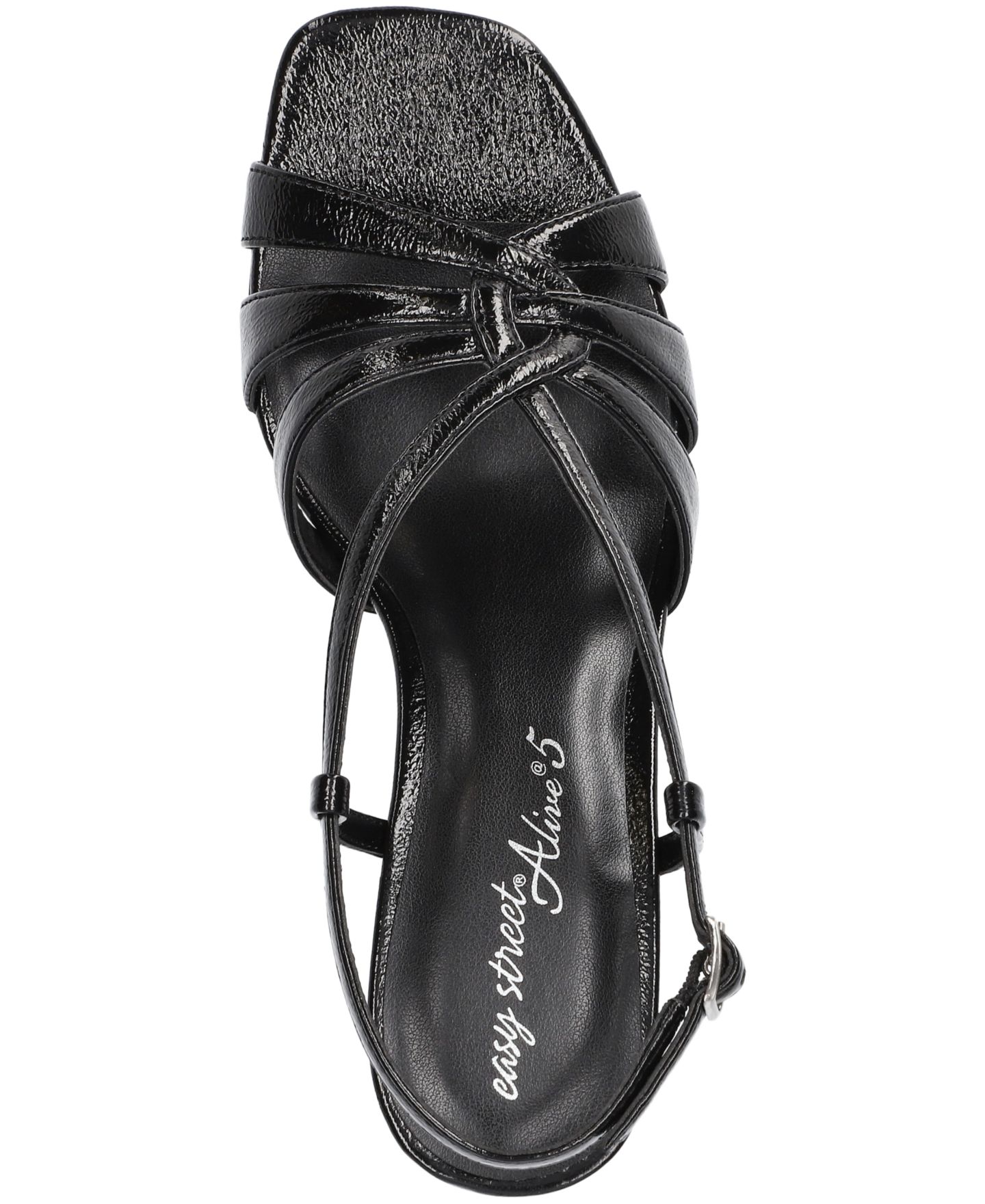 Женские сандалии Easy Street Valorie Sqaure Toe Platform, цвет: Чёрный, вариант 1 — фото 4