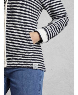 Women's Fisher Full Zip Stripe Macaroni Hoodie