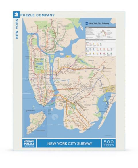 Детский пазл New York Puzzle Company New York Subway Map 500 Piece Puzzle