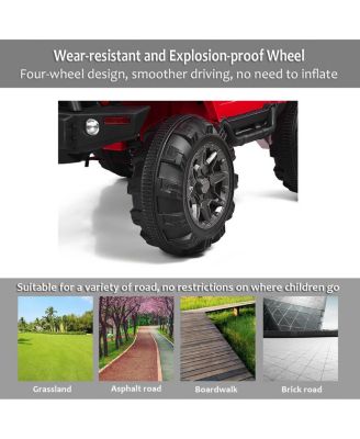 12V Electric Ride On Truck with Parental Remote Control and LED Lights