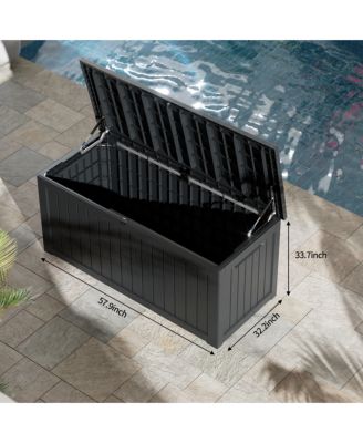 230 Gallon Large Resin Outdoor Storage Box