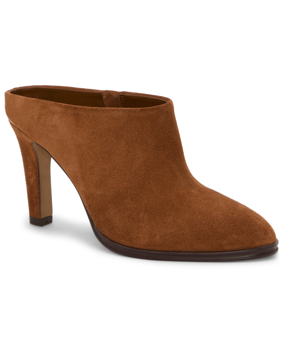 Women's Solene High Heel Almond-Toe Clogs - Chai Latte Leather