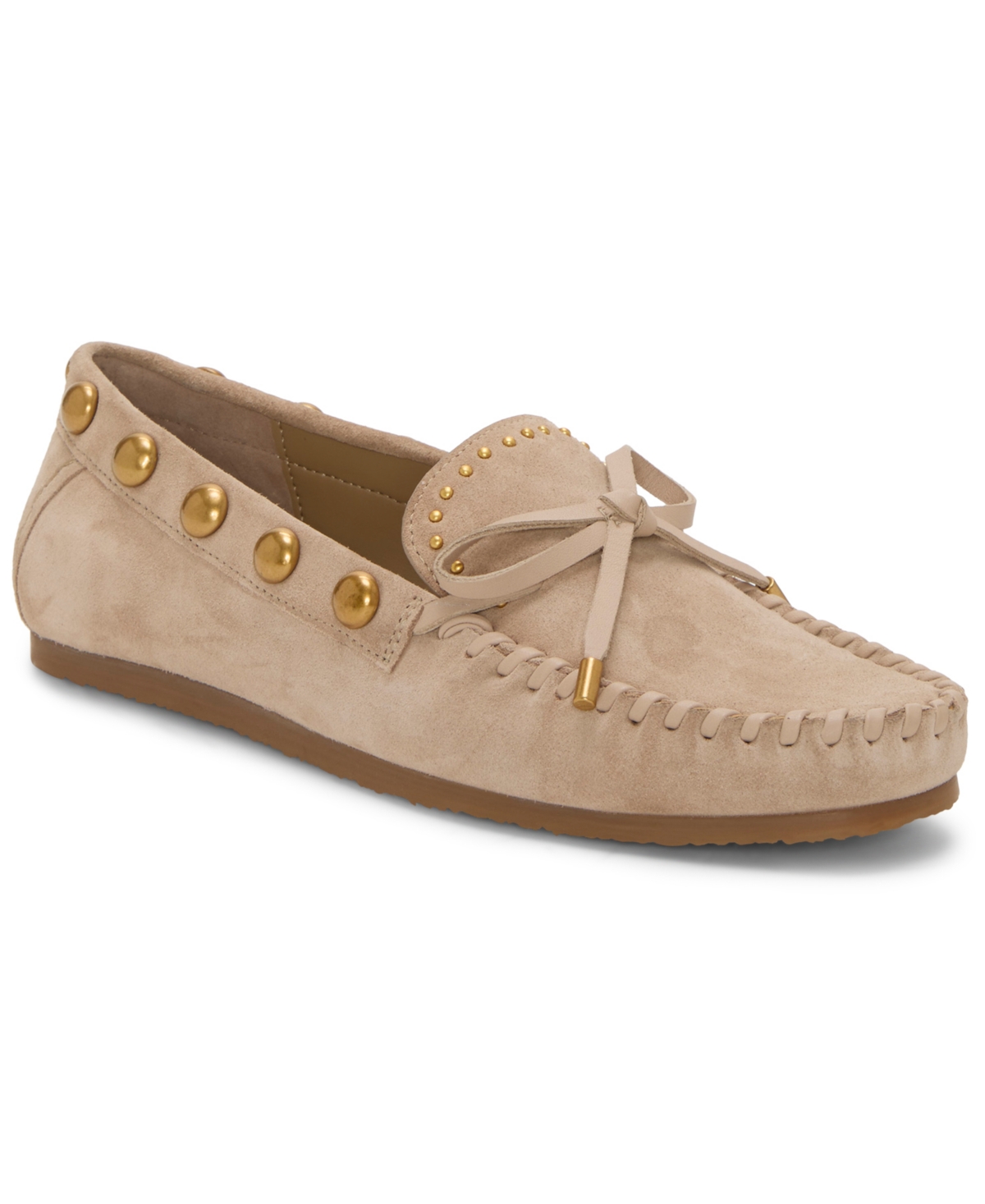 Vince Camuto Women's Sennett Moccasin Flat Boat Shoes - Tortilla Suede