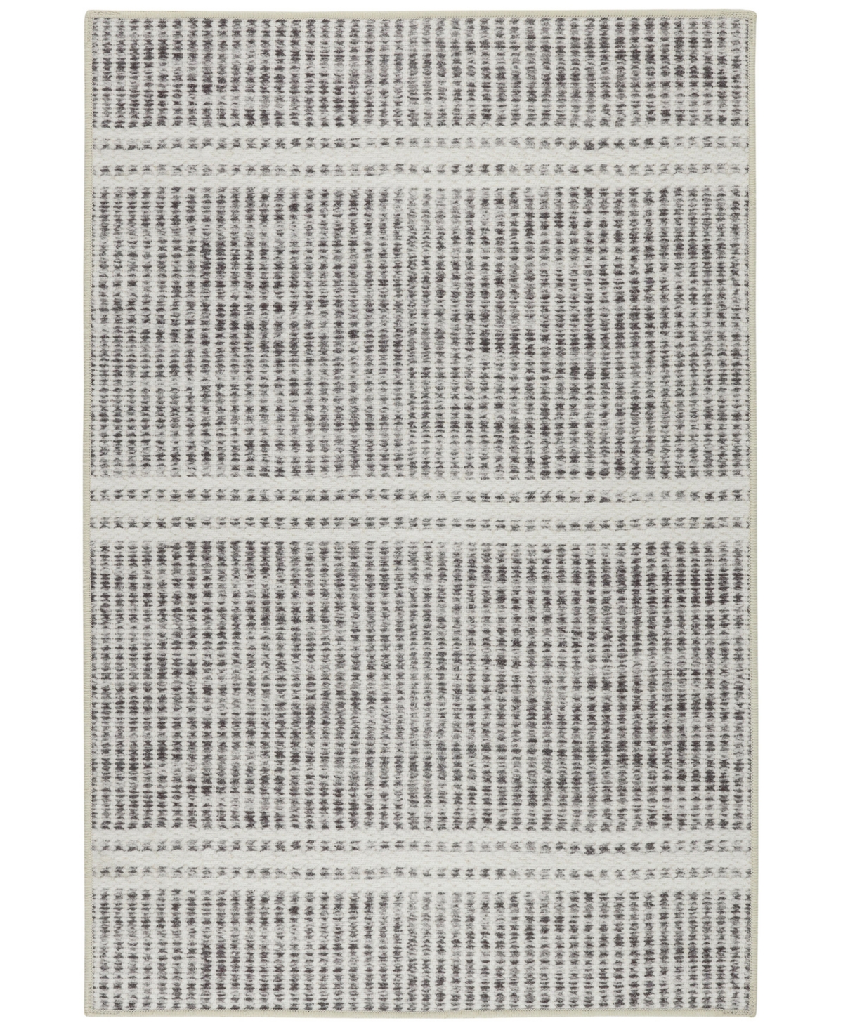 Dash And Albert Rugs By Annie Selke Malta Machine Washable Da2044 3'x5' Area Rug In Gray