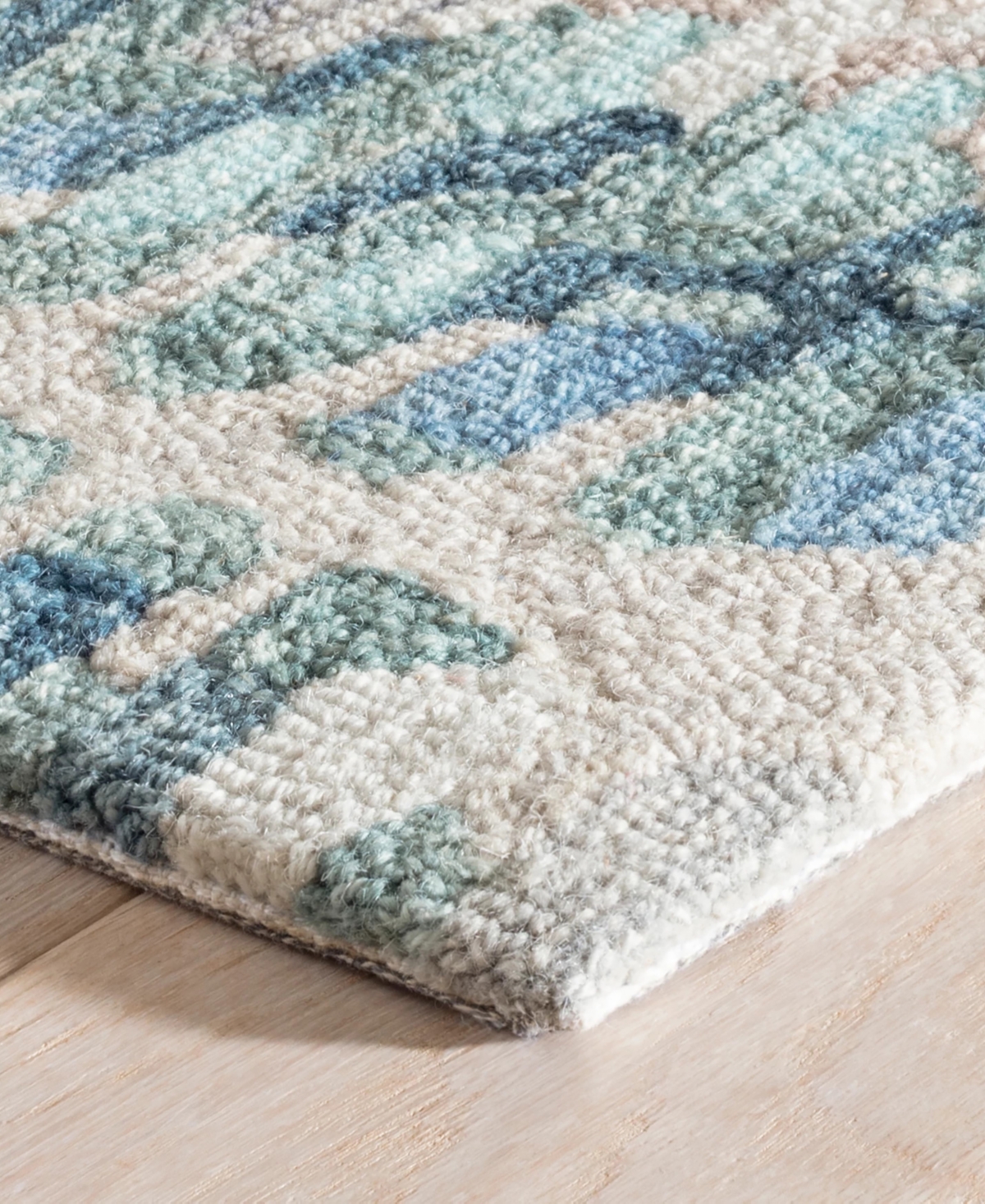 Dash And Albert Rugs By Annie Selke Paint Chip Wool Da1599 4'x6' Area Rug In Blue
