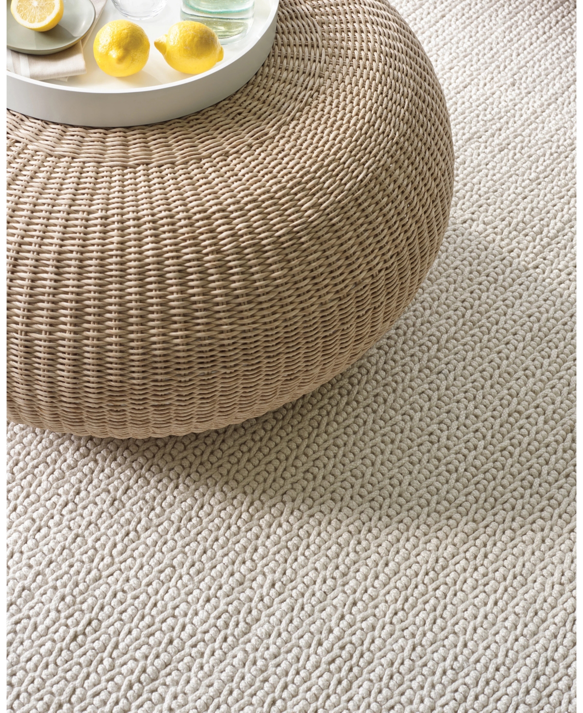 Dash And Albert Rugs By Annie Selke Veranda Performance Da1097 3'x5' Area Rug In White