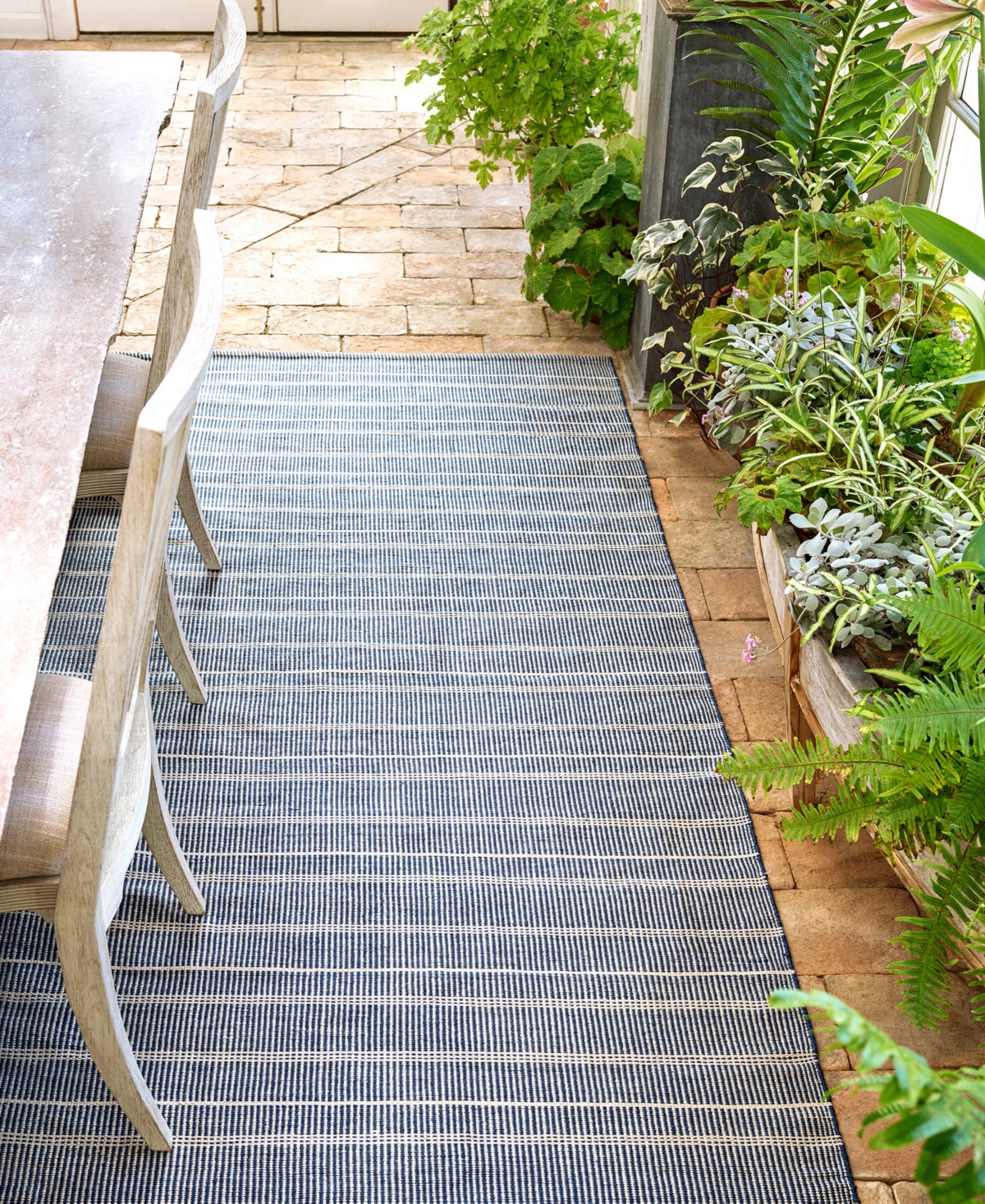 Dash And Albert Rugs By Annie Selke Samson Indoor/outdoor Rdb322 5'x8' Area Rug In Blue