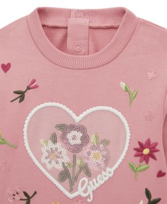 Baby Girls 2-Piece Ruffle Long Sleeve Sweater and Sweatpants Set