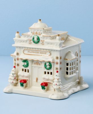 NEW FOR 2025! Mistletoe Park Light-Up Flower Shop Figurine, Exclusively at Macy's