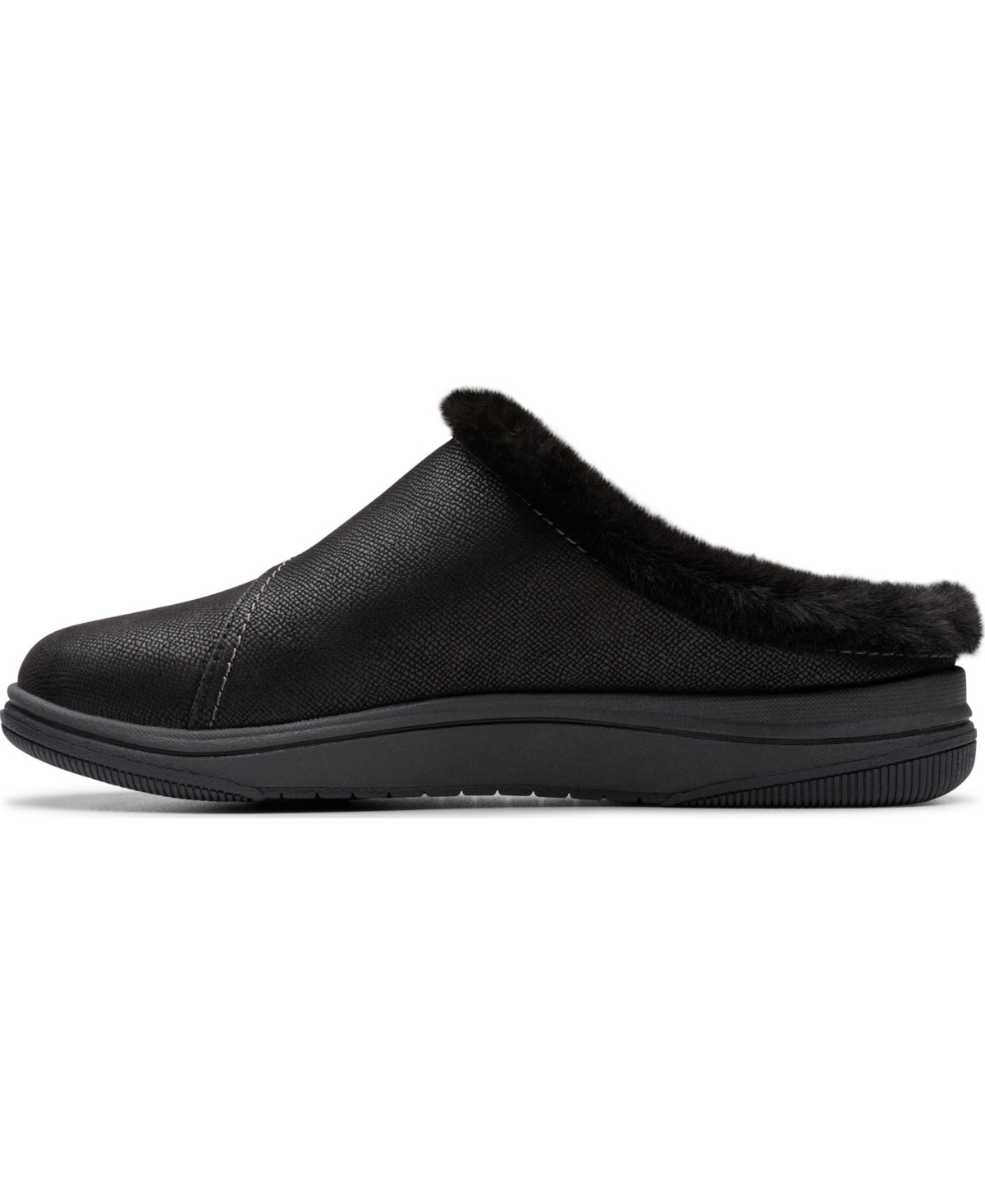 Clarks Women's Cloudsteppers Breeze Myth Round Toe Mules In Black