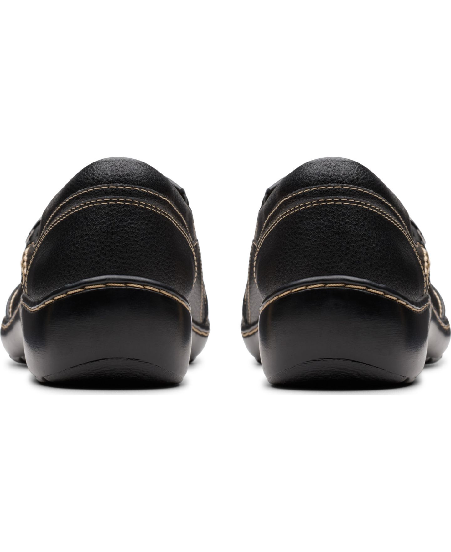 Женские туфли Clarks Cora Teresa Round Toe, цвет: Чёрный кожаный — фото 3