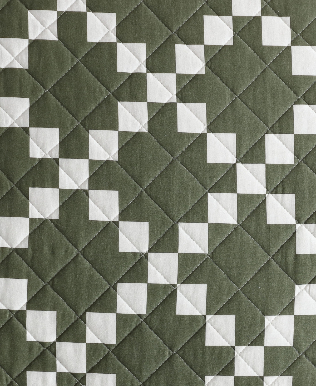 Eddie Bauer Diamond Floral Cotton Reversible -Pc. Quilt Set