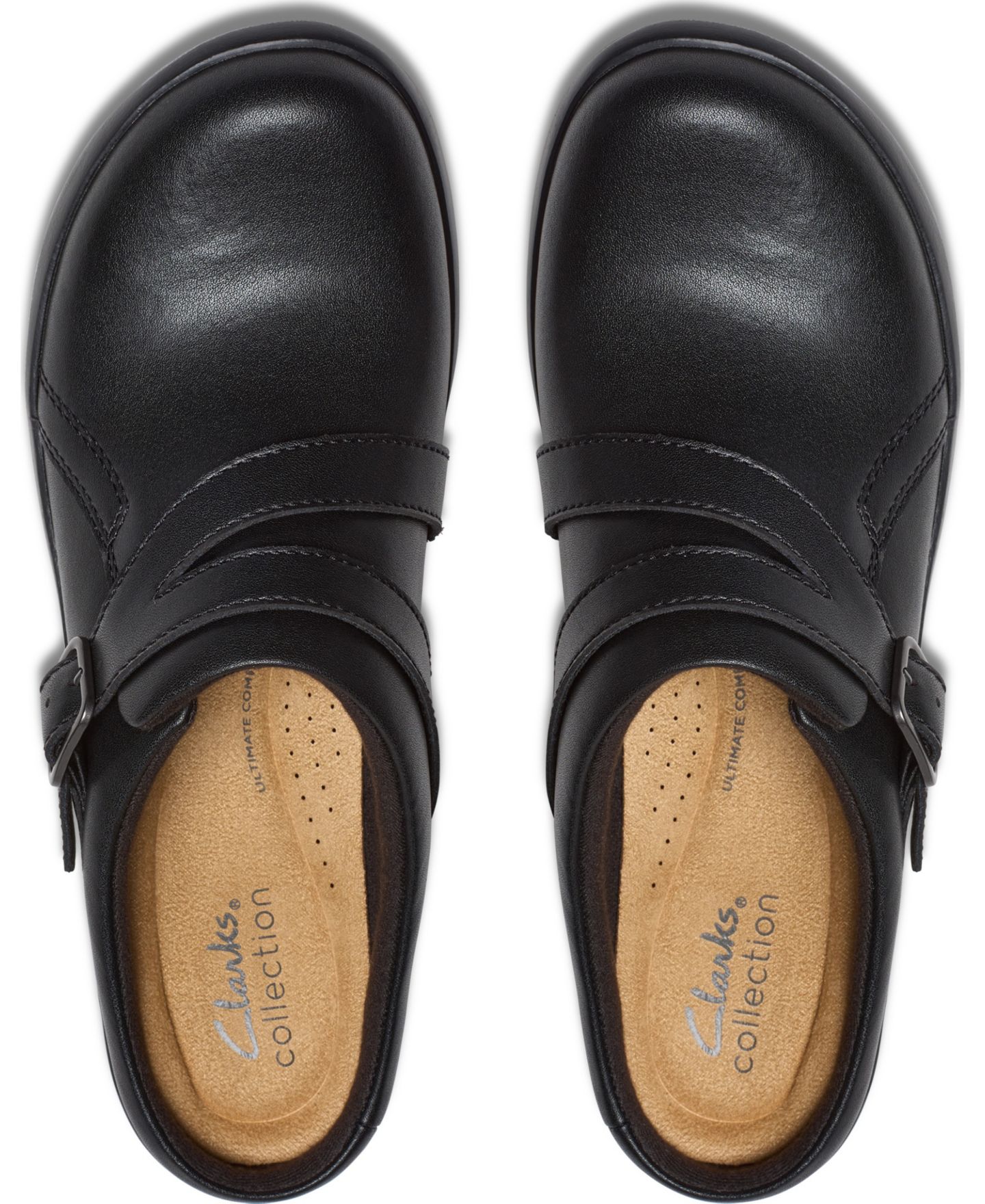 Женские туфли Clarks Collection Angie Holly Slip On, цвет: Чёрный кожаный — фото 4
