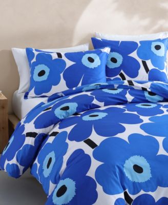 Unikko Cotton Percale 3-Pc. Duvet Cover Set, King