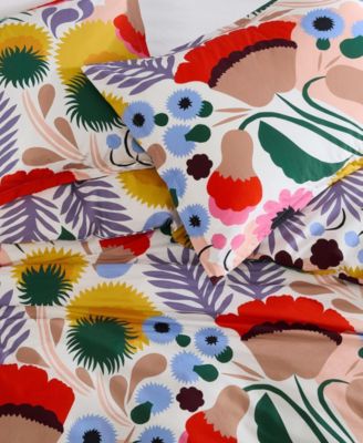 Ojakellukka Cotton Percale 3-Pc. Duvet Cover Set, King