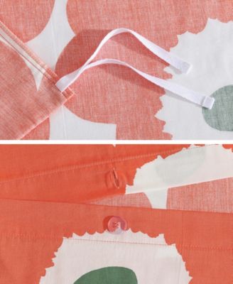 Unikko Cotton 3-Pc. Duvet Cover Set, Full/Queen