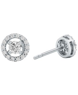 Rhodium-Plated Sterling Silver Stud Earrings