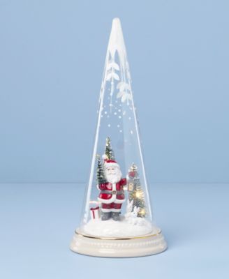 Merry & Magical Light-Up Santa with Lantern Figurine