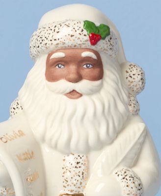 2025 African American Santa with List Figurine