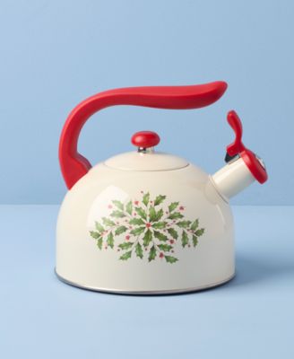 Holiday Metal Tea Kettle