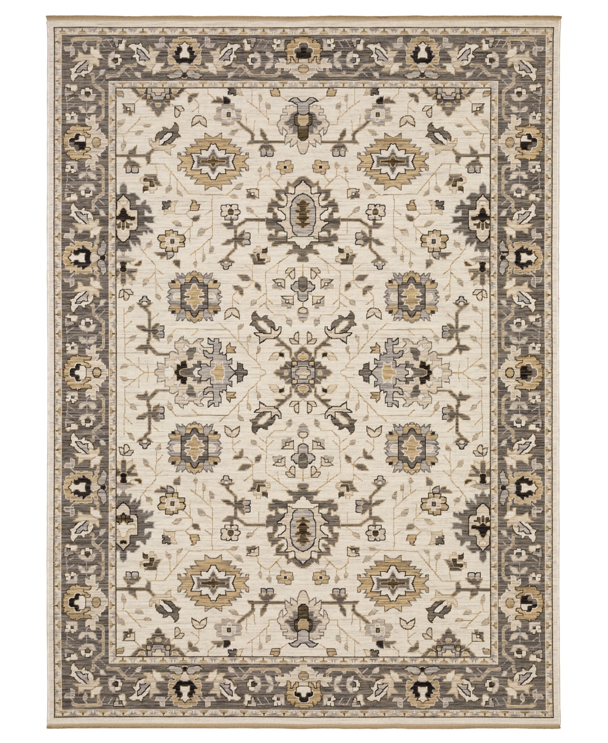 Oriental Weavers Acacia Aca06 2'6"x10' Runner Area Rug In Neutral