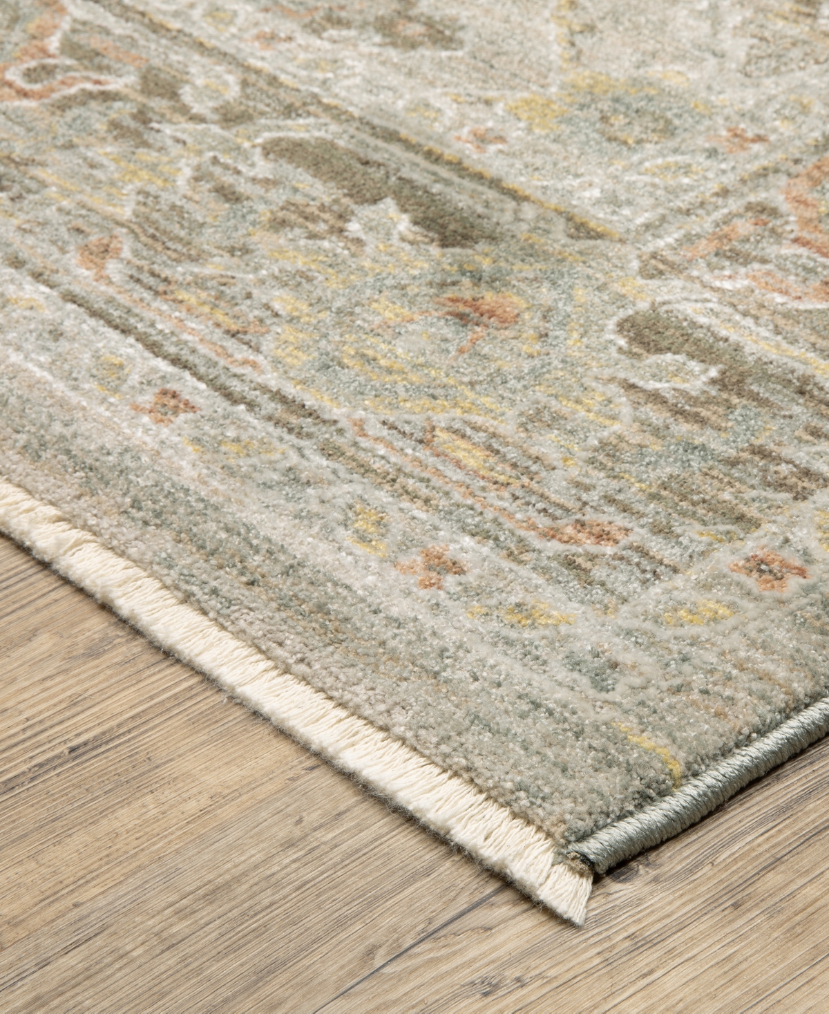 Oriental Weavers Keaton Kea10 2'3"x7'6" Runner Area Rug In Gray