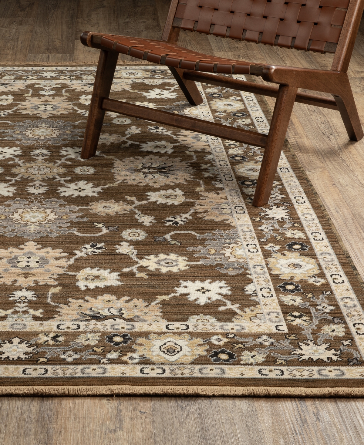 Oriental Weavers Acacia Aca01 2'6"x10' Runner Area Rug In Brown