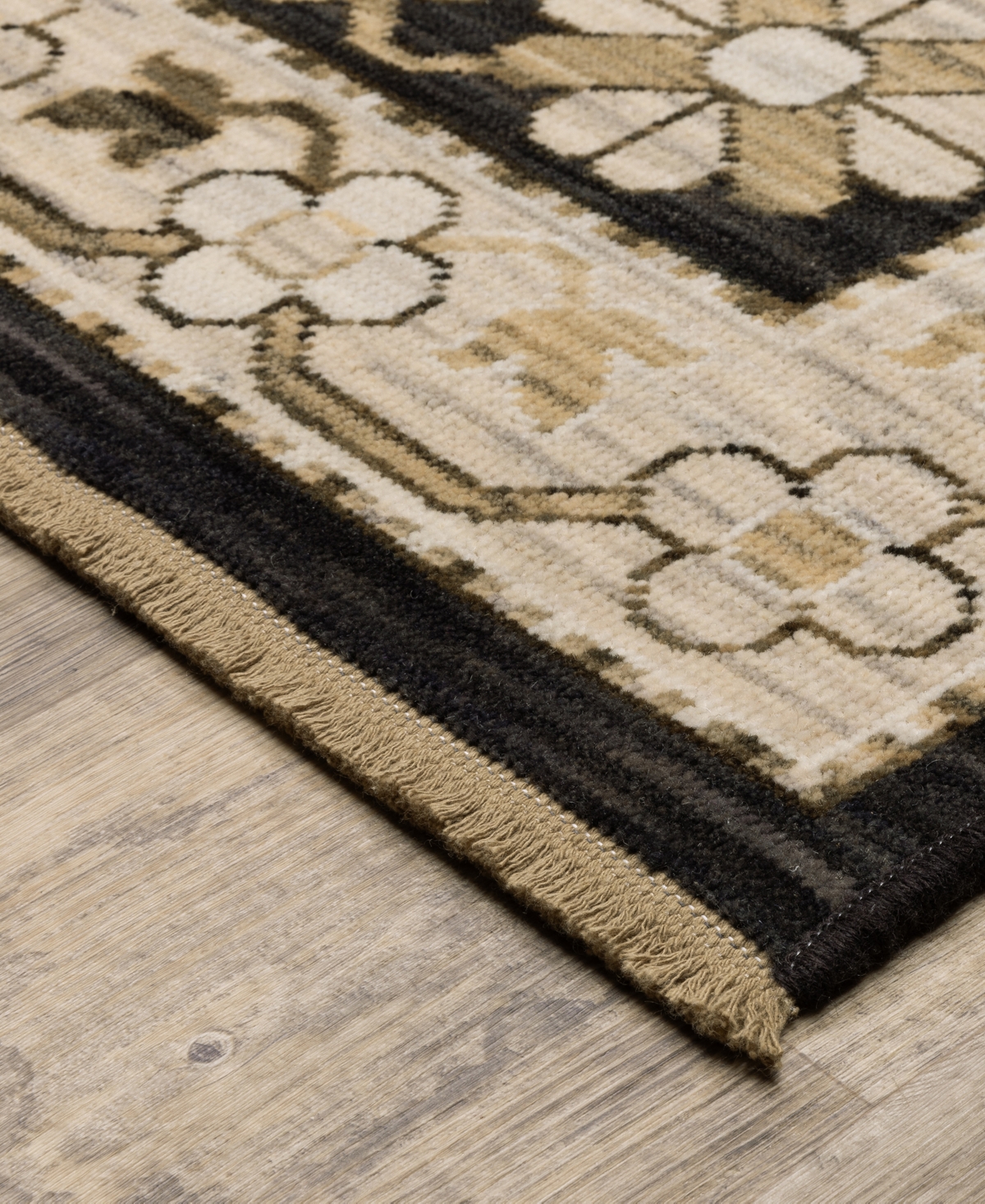 Oriental Weavers Acacia Aca10 2'x3' Area Rug In Black