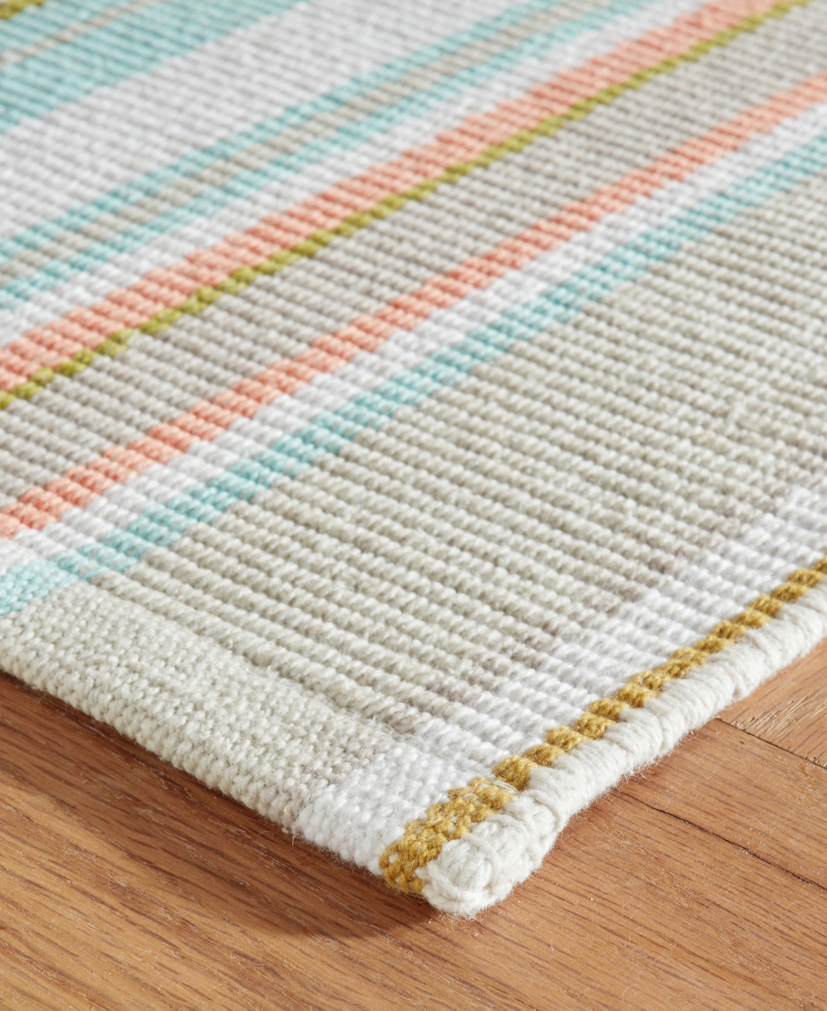 Dash and Albert Rugs by Annie Selke Daphne Stripe DA2019 2'6''x8' Runner Area Rug
