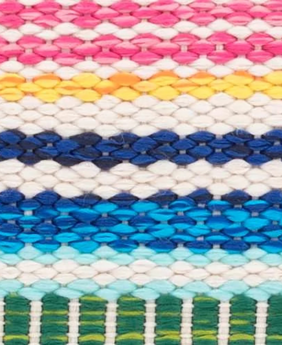 Dash And Albert Rugs By Annie Selke Bright Stripe Indoor/outdoor Da1087 6'x9' Area Rug In Multi