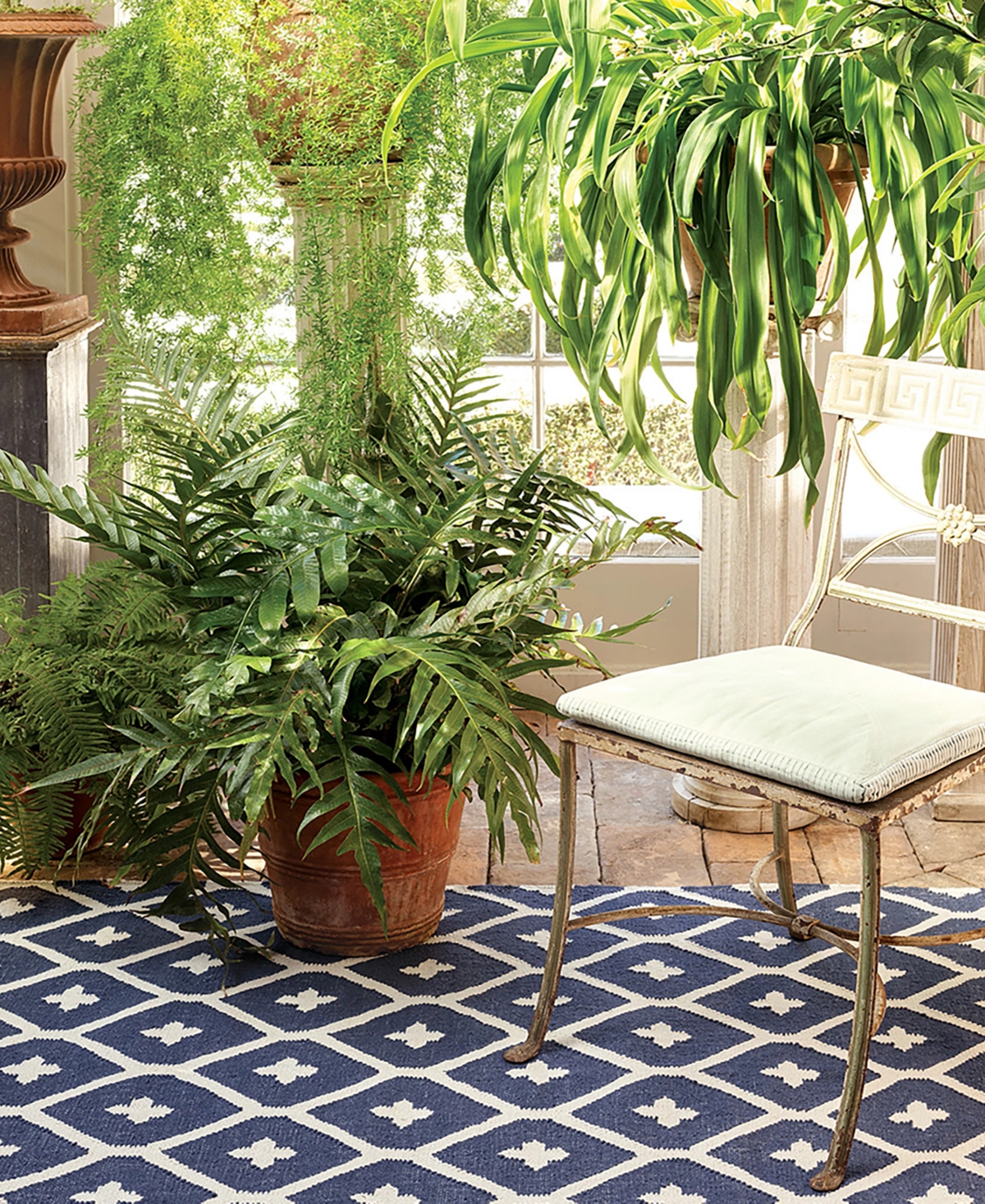 Dash And Albert Rugs By Annie Selke Elizabeth Indoor/outdoor Da771 3'x5' Area Rug In Blue