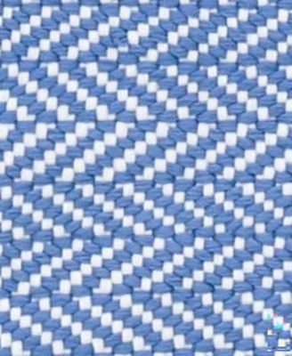 Herringbone Indoor/Outdoor DA293 2'6''x18' Runner Area Rug