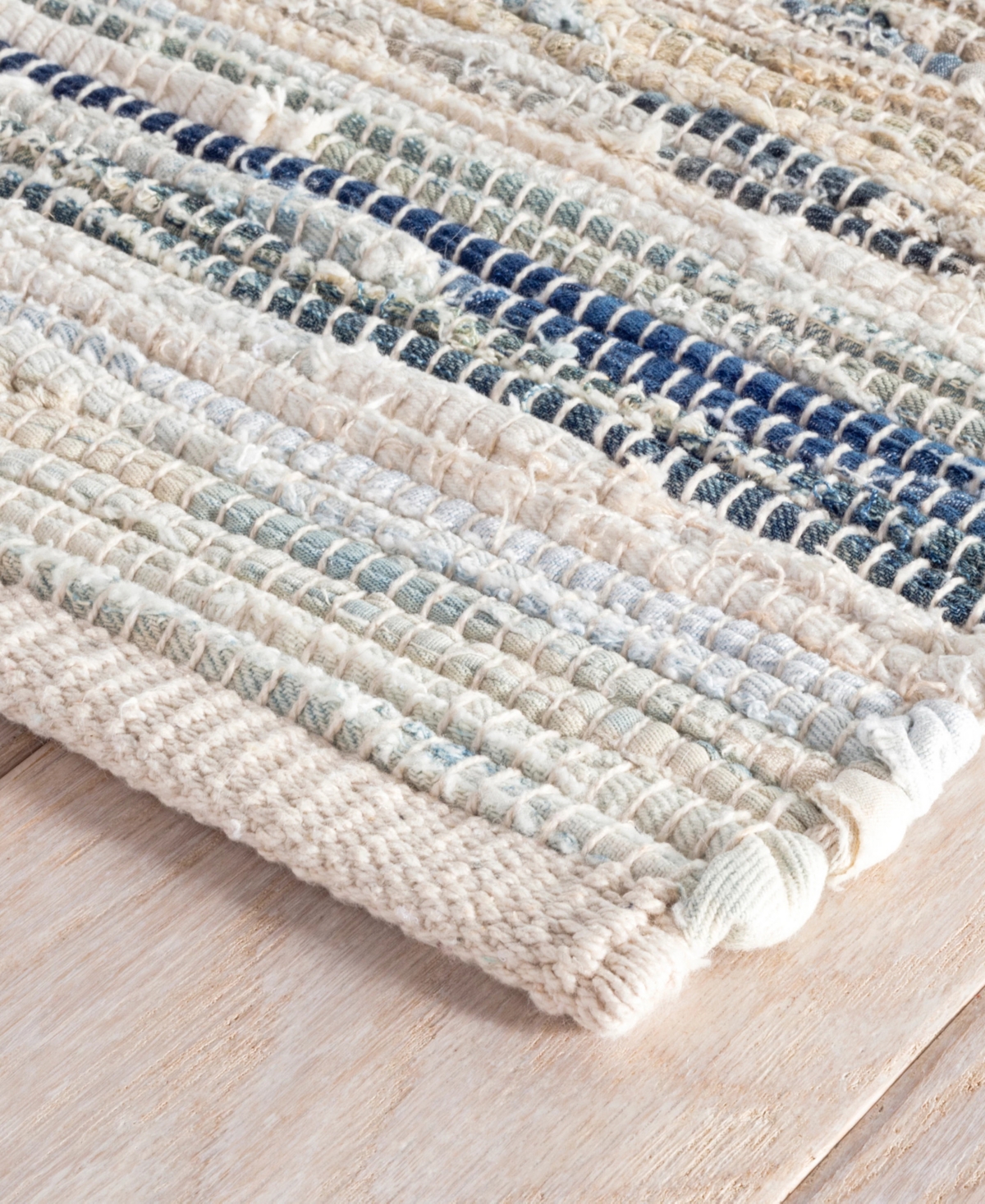Dash And Albert Rugs By Annie Selke Denim Rag Rda340 3'x5' Area Rug In Blue
