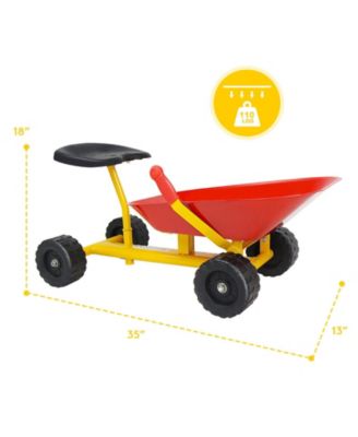 8 Inch Heavy Duty Kids Ride-on Sand Dumper with 4 Wheels