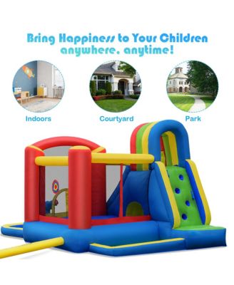 Inflatable Kid Bounce House Slide Climbing Splash Pool Jumping Castle
