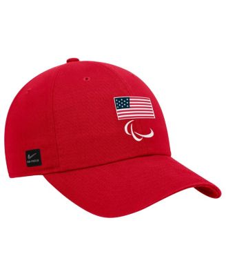 Men's Red U.S. Paralympics Club Adjustable Hat