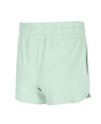 Women's Light Green Boston Red Sox Elevation Tri-Blend Long Sleeve Top and Shorts Set