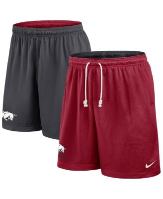 Nike - Men's Cardinal/Gray Arkansas Razorbacks 2025 Sideline Reversible Performance Shorts