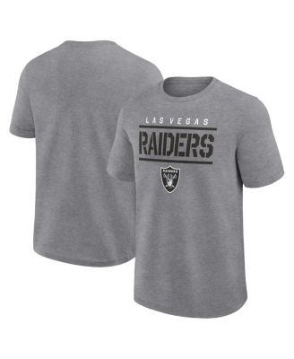 Fanatics - Men's Heather Gray Las Vegas Raiders Big Tall Top Notch T-Shirt